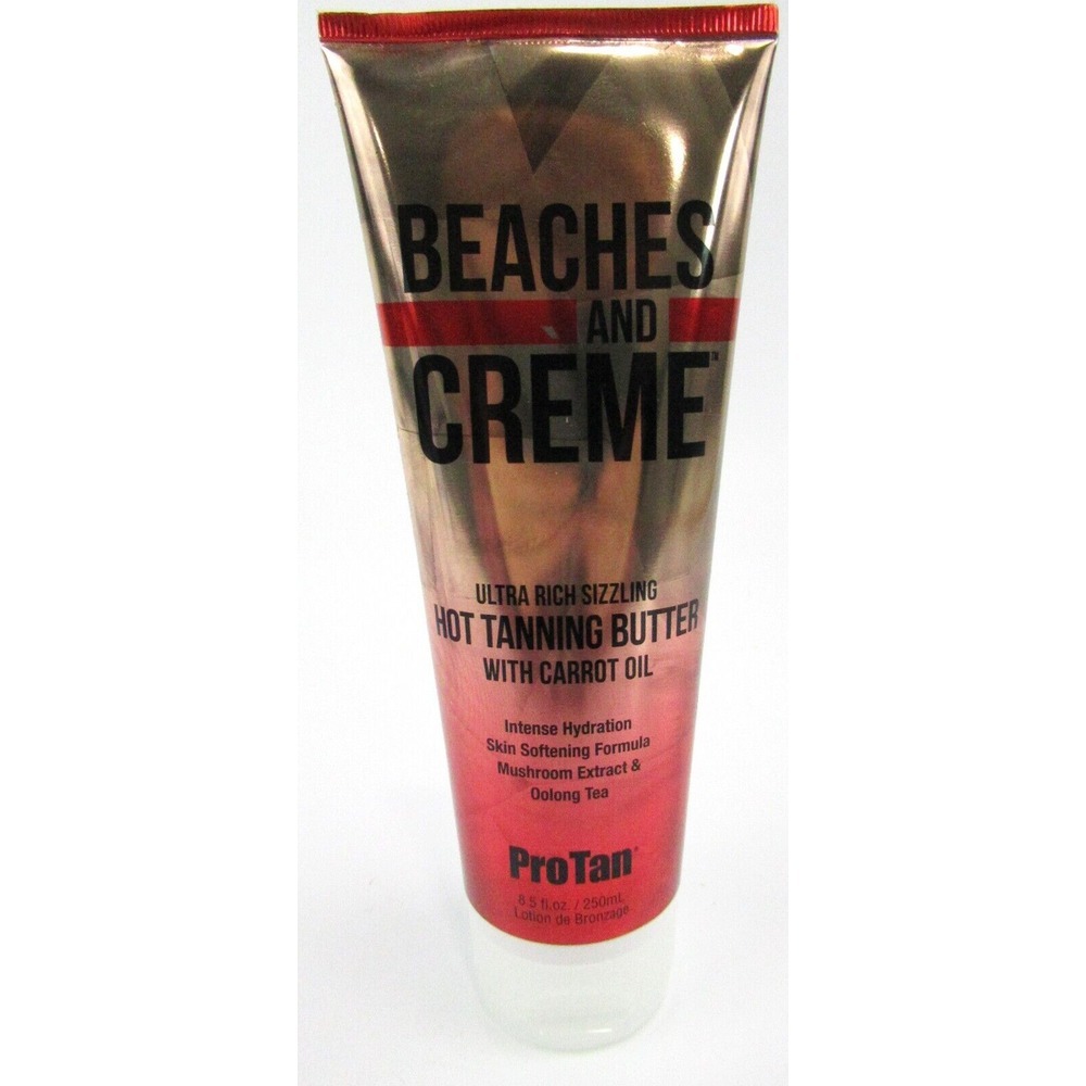 Pro Tan Beaches and Creme Hot Sizzling Tanning Butter Tanning Bed Lotion 8.5 oz